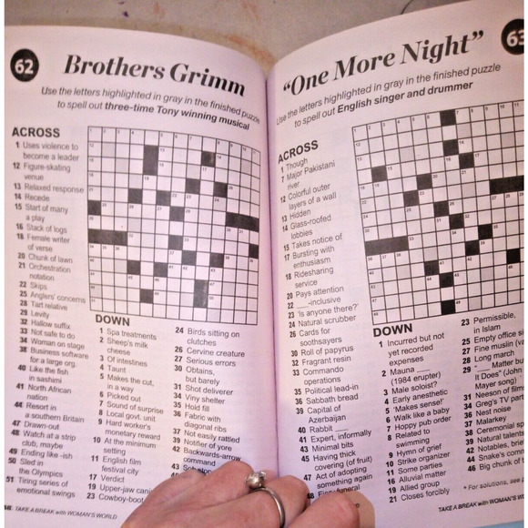 Worlds Best CROSS Word ~99 Puzzles~ Bonus Scramble Games Brain Exercise Dementia - Picture 3 of 9